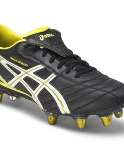 Fitness Mania - Asics Gel Lethal Warno ST2 - Mens Football/Rugby Boots - Black/Eucalyptus/Wattle