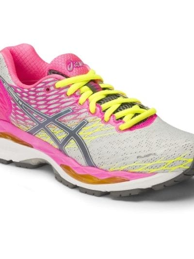 Fitness Mania - Asics Gel Nimbus 18 (2A) - Womens Running Shoes - Silver/Titanium/Hot Pink