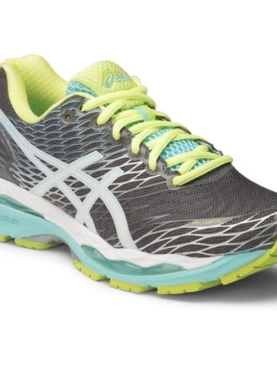 Fitness Mania - Asics Gel Nimbus 18 (D) - Womens Running Shoes - Titanium/White/Turquoise