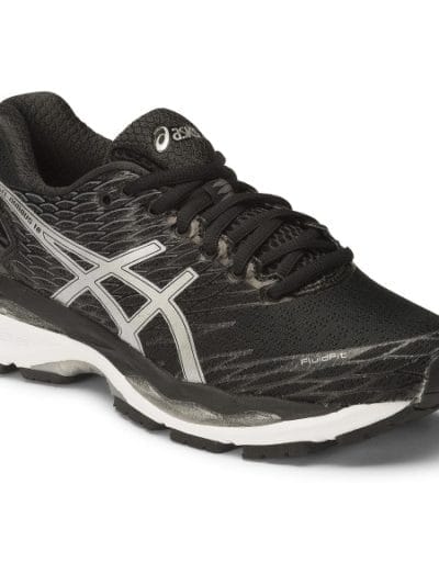 Fitness Mania - Asics Gel Nimbus 18 - Womens Running Shoes - Black/Silver/Carbon