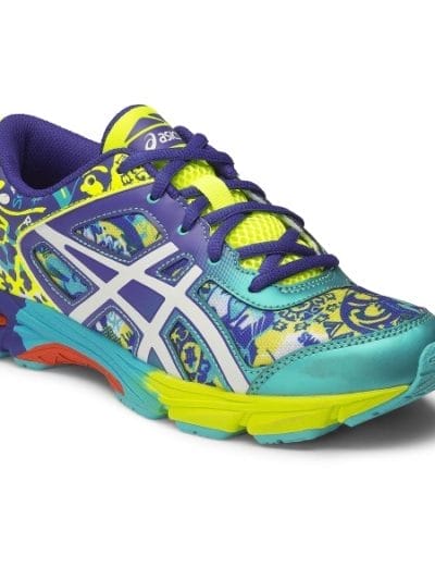 Fitness Mania - Asics Gel Noosa Tri 11 GS - Kids Boys Running Shoes - Flash Yellow/White/Scuba Blue