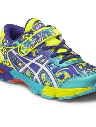 Fitness Mania - Asics Gel Noosa Tri 11 PS - Kids Boys Running Shoes - Flash Yellow/White/Scuba Blue