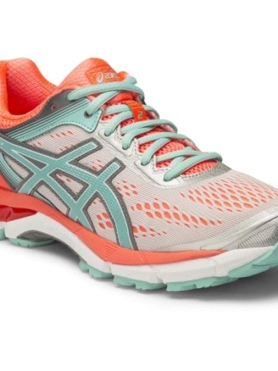 Fitness Mania - Asics Gel Pursue 2 - Womens Running Shoes - Silver/Pool Blue/Flash Coral