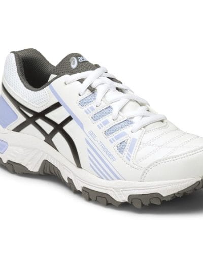 Fitness Mania - Asics Gel Trigger 11 GS - Kids Girls Cross Training Shoes - White/Onyx/Blue Bell