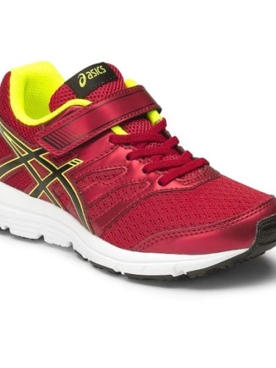 Fitness Mania - Asics Gel Zaraca 4 PS - Kids Boys Running Shoes - Racing Red/Black/Flash Yellow