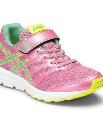 Fitness Mania - Asics Gel Zaraca 4 PS - Kids Girls Running Shoes - Flamingo/Peacock Green/Flash Yellow