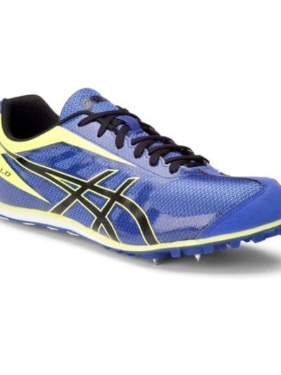 Fitness Mania - Asics Hyper LD 5 - Mens Track And Field Distance Spikes - Deep Blue/Onyx/Flash Yellow