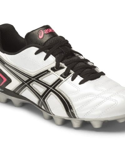 Fitness Mania - Asics Lethal Shot CS 4 GS - Kids Boys Football Boots - White/Black/Diva Pink