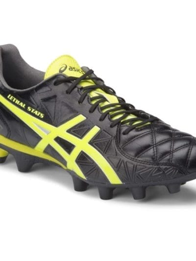 Fitness Mania - Asics Lethal Stats 4 IT - Mens Football Boots - Black/Flash Yellow