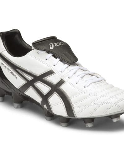 Fitness Mania - Asics Lethal Testimonial 4 IT - Mens Football Boots - White/Black/Silver