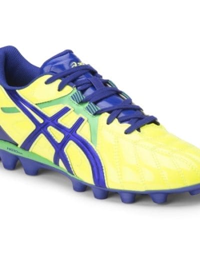 Fitness Mania - Asics Lethal Tigreor 8 IT GS - Kids Boys Football Boots - Neon Yellow/Navy/Gum Tree