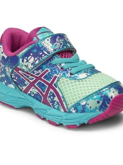 Fitness Mania - Asics Noosa Tri 11 TS - Toddler Girls Running Shoes - Mint/Berry/Asics Blue