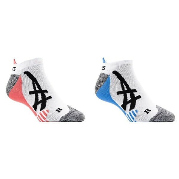 Fitness Mania - Asics Tennis Ped Sock - Womens Tennis Socks - Coral/Jeans