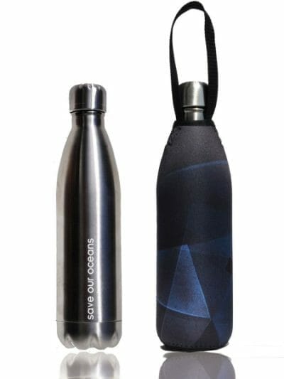 Fitness Mania - BBBYO Future Stainless Steel Bottle + Prism Carry Cover - 750mL - Silver