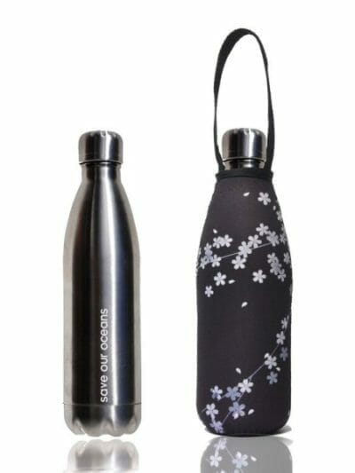 Fitness Mania - BBBYO Future Stainless Steel Bottle + Spring Carry Cover - 500mL - Silver