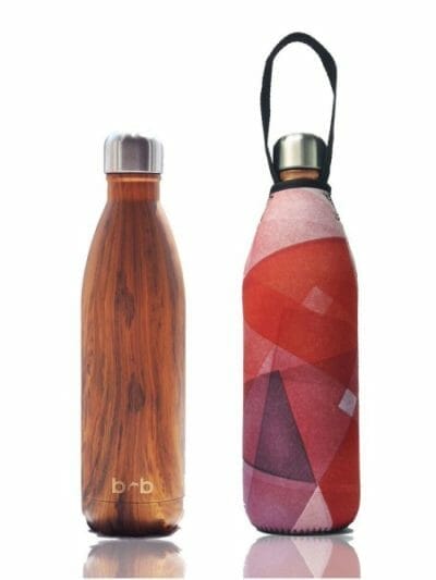 Fitness Mania - BBBYO Future Stainless Steel Bottle + Wonder Carry Cover - 750mL - Woodgrain