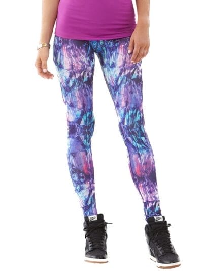 Fitness Mania - Bayse Kaleidoscope Full Length Womens Training Tights - Purple/Blue