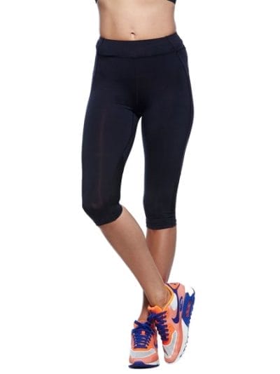 Fitness Mania - Bayse Sculpt 3/4 Length Compression Womens Training Tights - Black