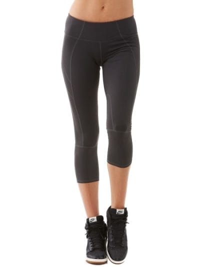 Fitness Mania - Bayse Solid Crop Womens Training Tight - Grey