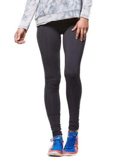 Fitness Mania - Bayse Solid Full Length Womens Tights - Charcoal