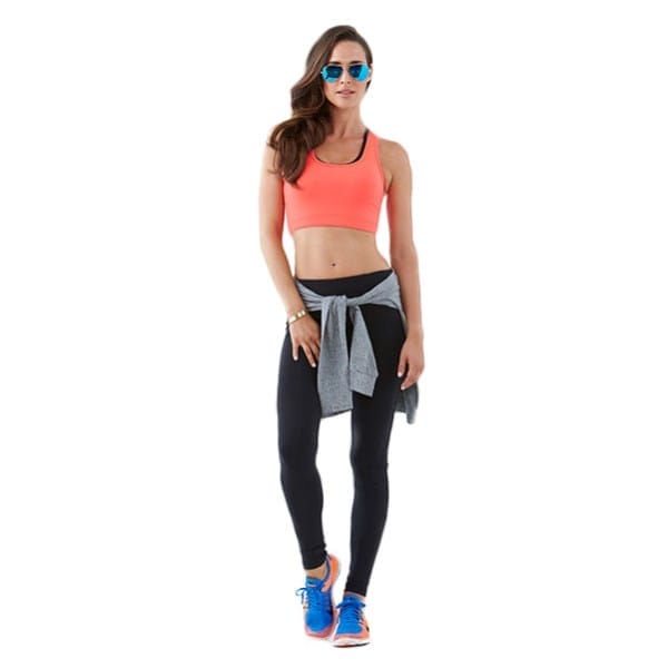 Fitness Mania - Bayse Studio Womens Sports Crop Bra Top - Coral