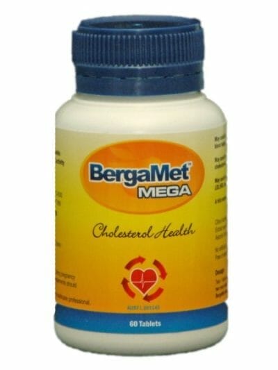 Fitness Mania - BergaMet Mega +O New Formula - Cholesterol & Blood Sugar Support - 60 Tablets