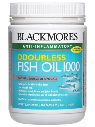 Fitness Mania - Blackmores Odourless Fish Oil 1000 - 400 Capsules