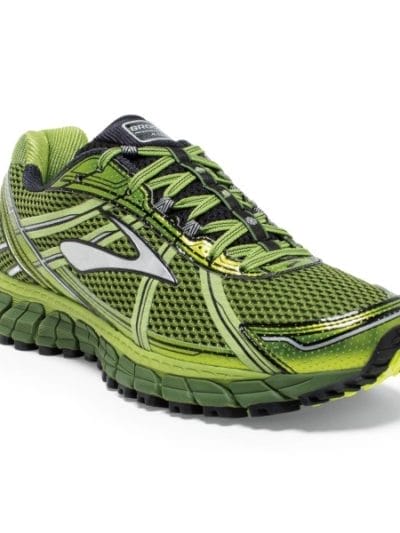 Fitness Mania - Brooks Adrenaline ASR 12 - Mens Trail Running Shoes - Avocado/Black/Green Garden