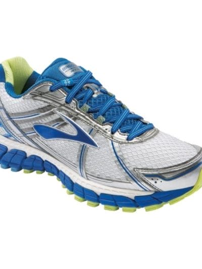 Fitness Mania - Brooks Adrenaline GTS 15 - Womens Running Shoes - White/Dazzling Blue/Green