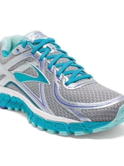 Fitness Mania - Brooks Adrenaline GTS 16 - Womens Running Shoes - Silver/Blue Bird/Blue Tint