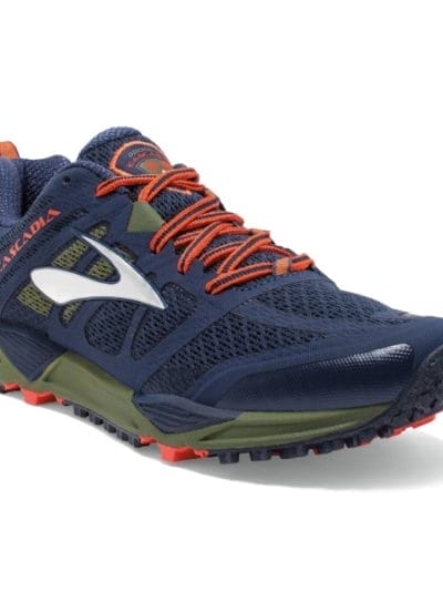 Fitness Mania - Brooks Cascadia 11 - Mens Trail Running Shoes - Peacoat/Olive/Torch