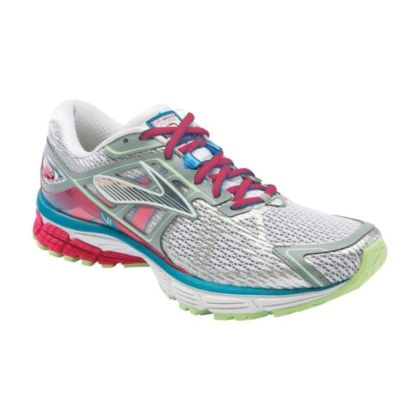 Fitness Mania - Brooks Ravenna 6 - Womens Running Shoes - White/Raspberry/Green