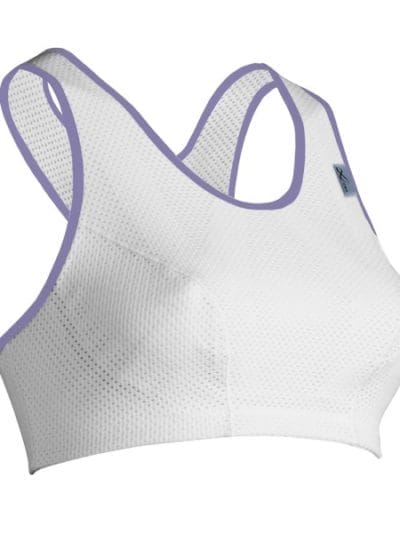 Fitness Mania - CW-X Ventilator Running Sports Bra - White/Lavender
