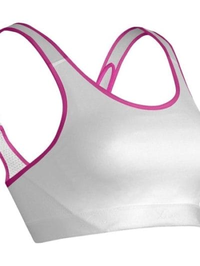 Fitness Mania - CW-X VersatX Support Running Sports Bra - White/Raspberry