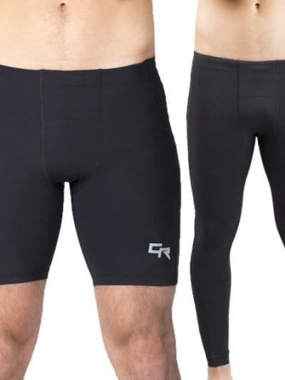 Fitness Mania - Cheeta Recovery Mens Compression Shorts & Tights Bundle