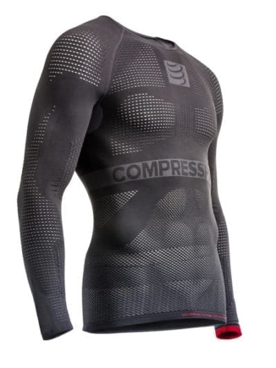 Fitness Mania - Compressport Compression Unisex Long Sleeve Undershirt - Grey