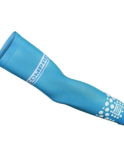 Fitness Mania - Compressport FLUO Compression Arm Sleeves - Blue