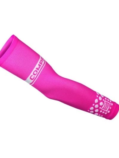 Fitness Mania - Compressport FLUO Compression Arm Sleeves - Pink