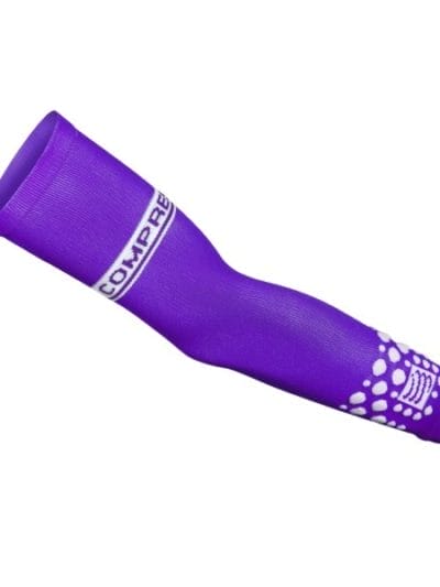 Fitness Mania - Compressport FLUO Compression Arm Sleeves - Purple