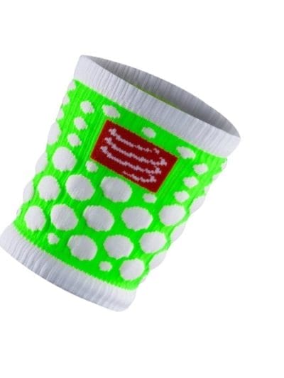 Fitness Mania - Compressport FLUO Wrist Sweat Bands - Green