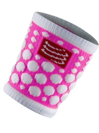 Fitness Mania - Compressport FLUO Wrist Sweat Bands - Pink