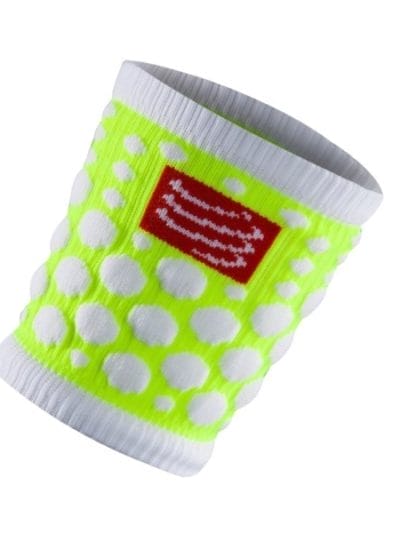 Fitness Mania - Compressport FLUO Wrist Sweat Bands - Yellow