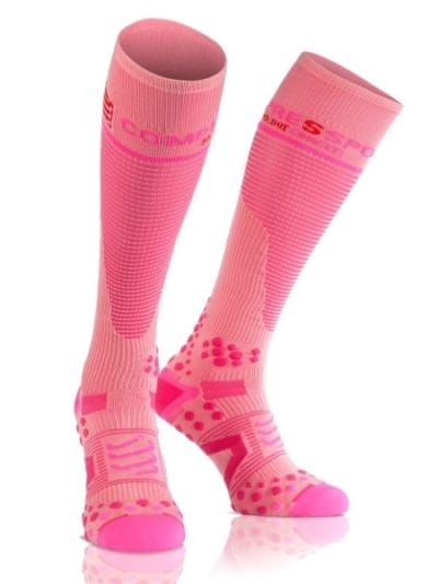 Fitness Mania - Compressport Full Compression Socks - Pink