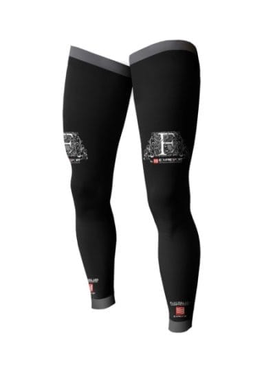 Fitness Mania - Compressport Full Leg Compression Sleeves - Black