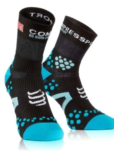 Fitness Mania - Compressport Running Socks - Black/Blue