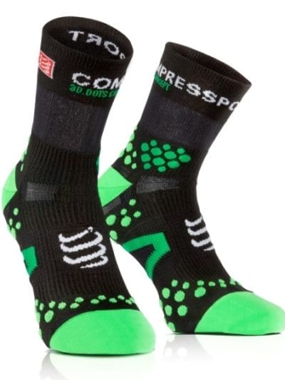 Fitness Mania - Compressport Running Socks - Black/Green