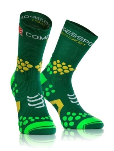 Fitness Mania - Compressport Trail Running Socks - Green