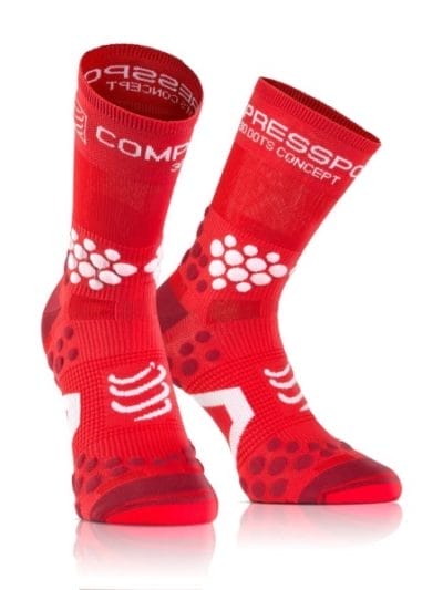 Fitness Mania - Compressport Trail Running Socks - Red
