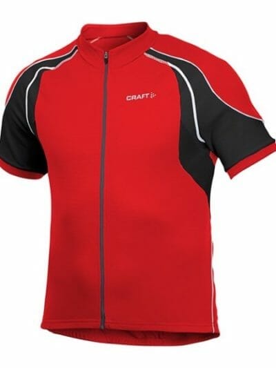 Fitness Mania - Craft Active Bike Mens Cycling Jersey - Bright Red/Black