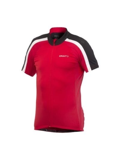 Fitness Mania - Craft Active Bike Mens Cycling Jersey - Red/Black/White
